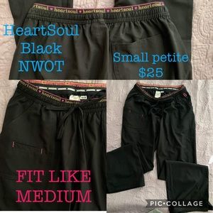 Black scrub pant
